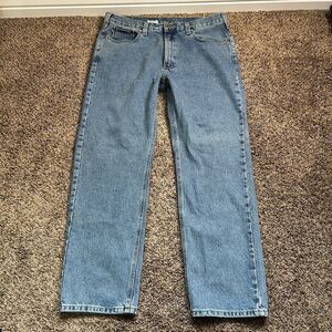Carhartt B480 LVB Mens Medium Blue Wash Traditional Fit Denim Jeans Size 38x32